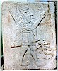 Winged genie orthostat