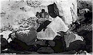 Lion fragments from the entrance of the Gatehouse as found by Woolley (see detail below)